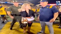 'MAD IMPRESSIVE' ESPN reporter Molly McGrath amazes fans with ‘impressive speed and stamina’ after sprinting for interview in high heels