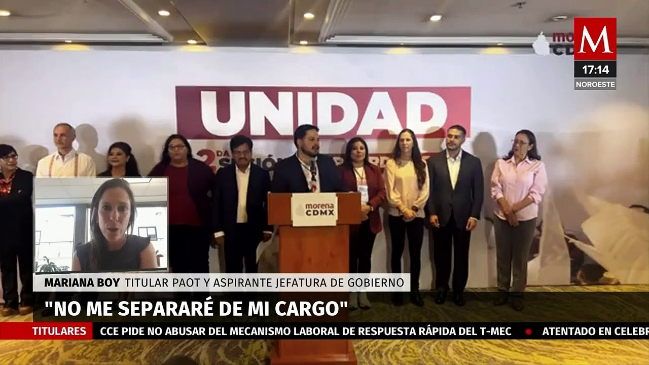 Mariana Boy afirma tener muchas posibilidades de ganar tras elección de finalistas de Morena en CdMx