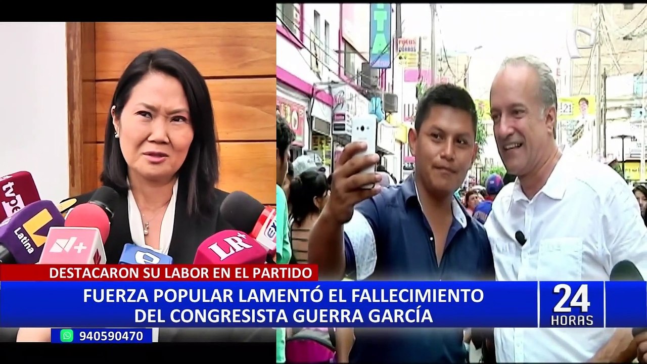 Keiko Fujimori envía mensaje por fallecimiento de Hernando Guerra García