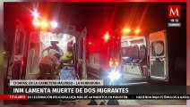 INM lamenta la muerte de dos migrantes tras accidente automovilístico en Chiapas