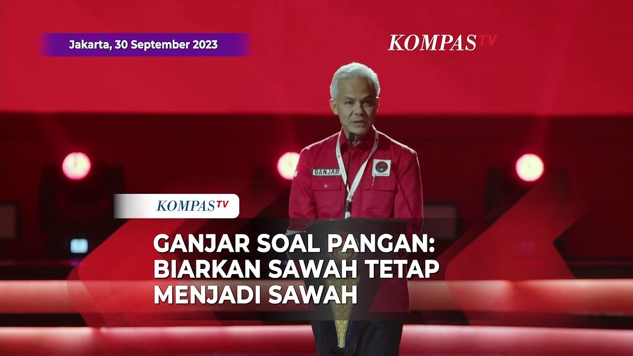 Ganjar Bicara Visi Pangan: Biarkan Sawah Kita Tetap Menjadi Sawah