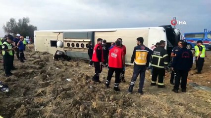 Amasya'da yolcu otobüsü devrildi: 5 ölü, 30 yaralı
