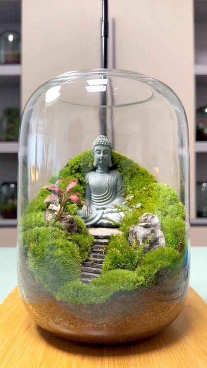 Small land scope with Buddha statue