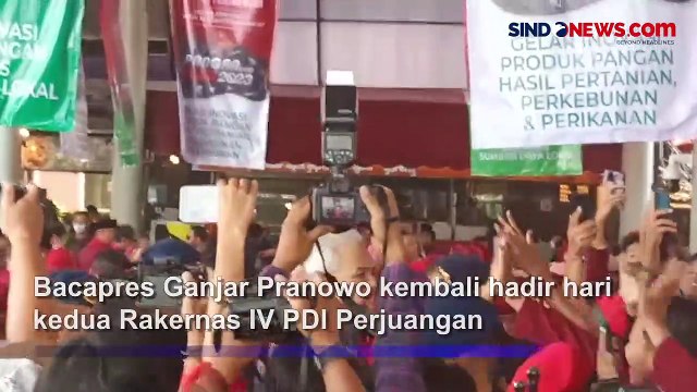 Rakernas IV PDIP Hari Kedua, Peserta dan Pelajar Histeris Sambut Ganjar