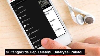 Sultangazi'de Cep Telefonu Bataryası Patladı