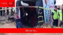 Amasya’da Yolcu Otobüsü Devrildi: Ölü Ve Yaralılar Var