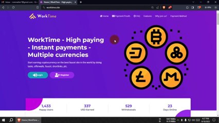 how to create a account worktime site sign up process