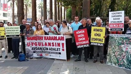 Avdan Platformu: Maden şirketiyle ilgili Danıştayın yürütmeyi durdurma kararı uygulansın
