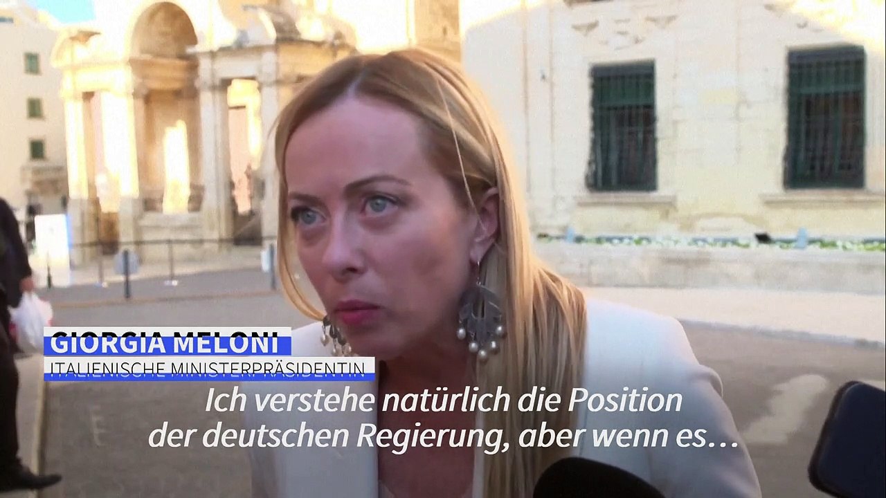 Meloni: Herkunftsländer von Rettungsschiffen sollen Flüchtlinge aufnehmen