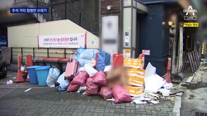 추석 연휴 곳곳에 쓰레기산…내다버린 시민 의식