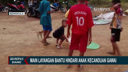 Ketika Anak di Bengkulu Main Layangan Bantu Hindari Anak Kecanduan Handphone