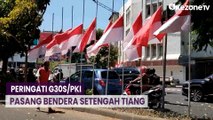 Peringati G30S/PKI Sepanjang Jalan Slamet Riyadi Solo Terpasang Bendera Setengah Tiang