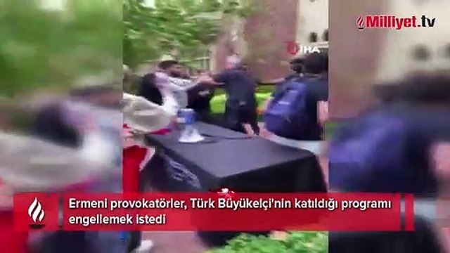 Ermeni provokatörler iş başında! Türk Büyükelçi'nin katıldığı programı engellemek istediler