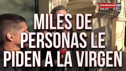 Crónica recibe la bendición del Cura: "Que la virgen nos una cómo argentinos"