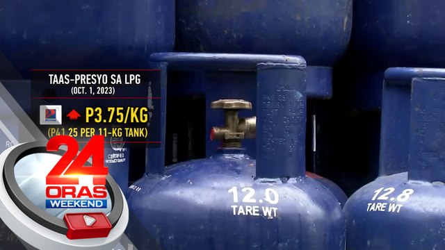 LPG, may taas-presyo sa unang araw ng Oktubre; rollback sa gasoline at kerosene at price hike sa diesel, asahan sa susunod na linggo | 24 Oras Weekend
