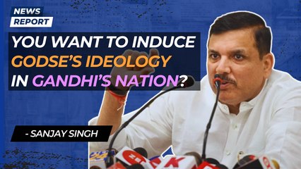 “You want to induce Godse’s ideology in Gandhi’s nation?”, Sanjay Singh in Arunachal Pradesh | AAP