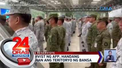 Mga reservist ng AFP, handang protektahan ang teritoryo ng bansa | 24 Oras Weekend