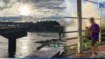 เปิดคลิปนาทีระทึก! สะพานข้ามแม่น้ำปิง เชียงใหม่-ลำพูน พังถล่ม