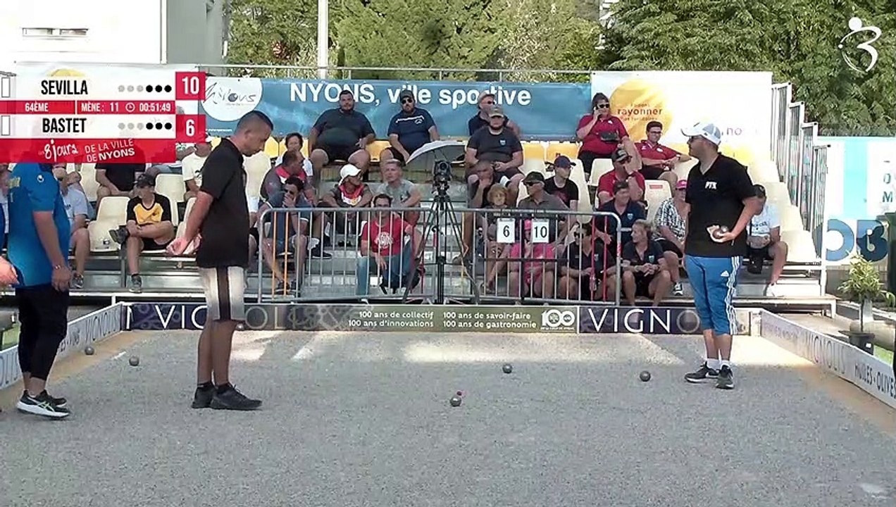 Samedi WebTV Nyons : International à pétanque triplette open 2023