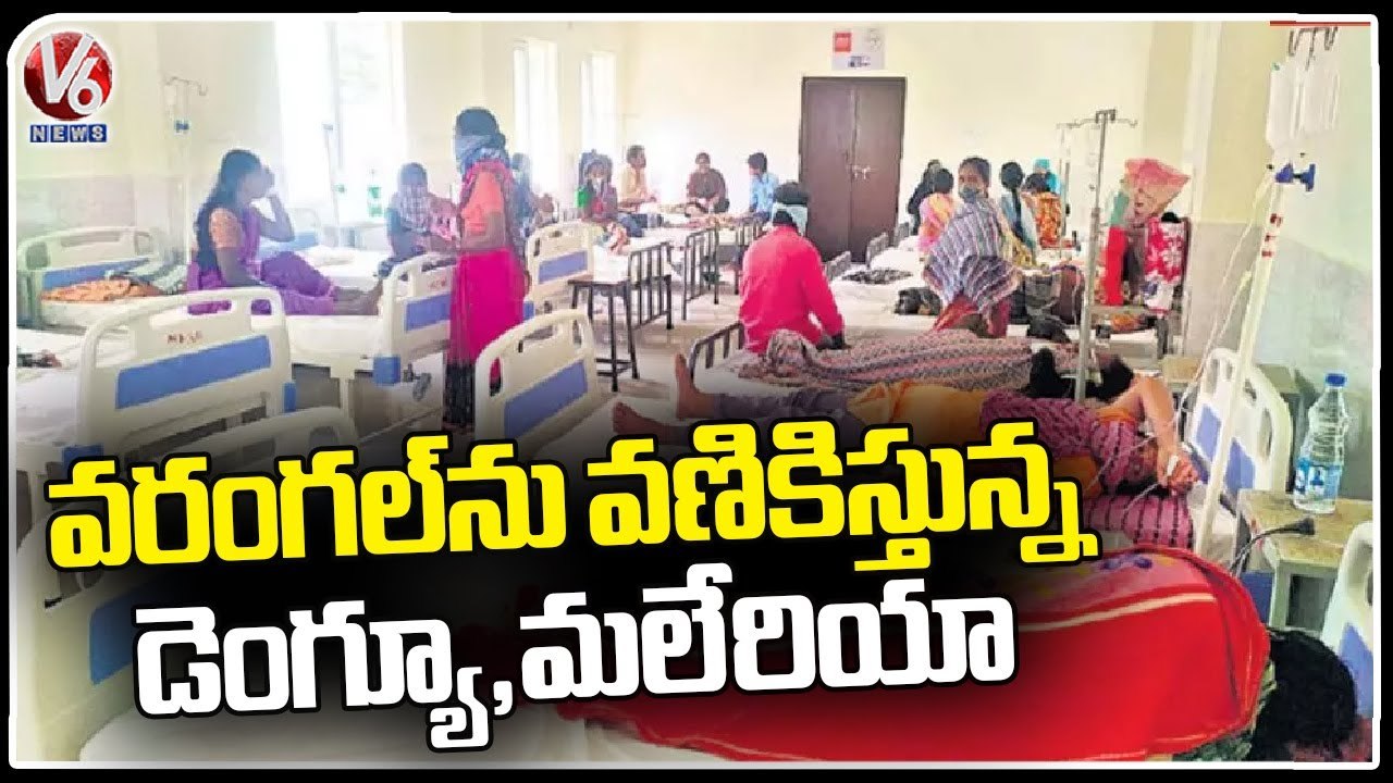 Patients Queue To MGM Hospital With Seasonal Diseases _ Warangal _ V6 News