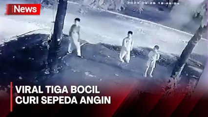 Viral di Medsos, Tiga Bocah di Mojokerto Curi Sepeda Angin