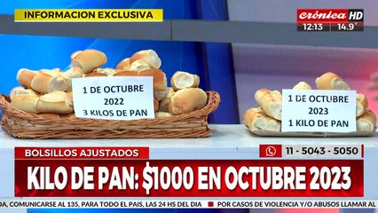 Tremendo: el pan aumentó un 200% tan solo en un año