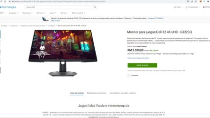 MONITOR GAMING DELL G3223Q | NUEVA APUESTA DEL FABRICANTE CON HDMI 2.1, 144HZ Y RESOLUCIÓN 4K
