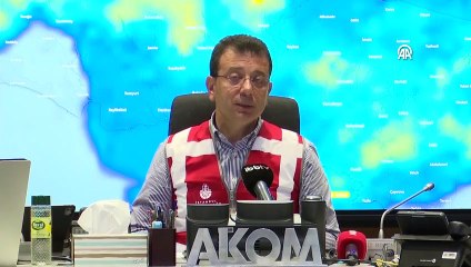 Avertissement de pluie aux Stambouliotes du président de la municipalité métropolitaine d'Istanbul, Ekrem İmamoğlu