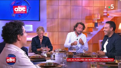 Bertrand Chameroy chambre Lorrain Sénéchal sur le plateau de "C à Vous"