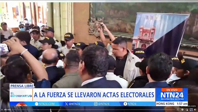 Tribunal Supremo Electoral de Guatemala denuncia que la Fiscalía secuestró actas electorales