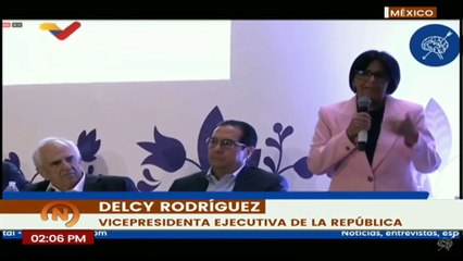 Vicepresidenta de Venezuela Delcy Rodríguez elogió la labor del Grupo de Puebla