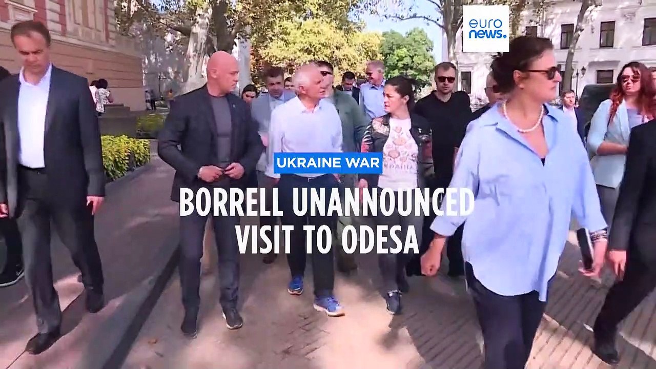 EU top foreign policy chief makes surprise visit to Odesa in Ukraine