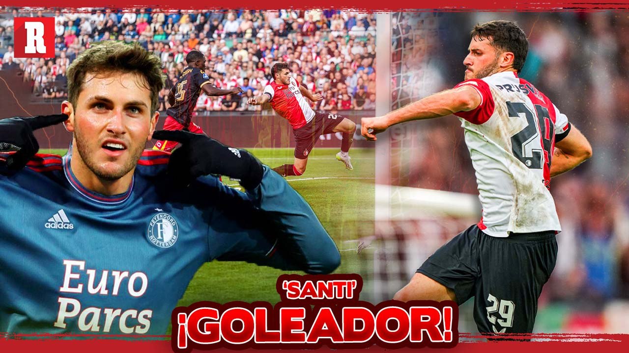 ¡DIEZ VECES SANTI! Santiago Giménez marcó su décimo gol en la Eredivisie