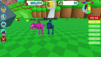ROBLOX CHOP GOT CHASED BY A DINOSAUR BY FROSTY