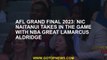 AFL Grand Final 2023: Nic Naitanui takes in the game with NBA great LaMarcus Aldridge
