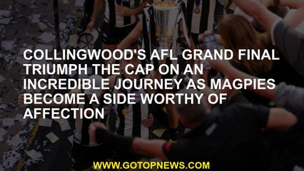 Collingwood's AFL grand final triumph the cap on an incredible journey as Magpies become a side wort
