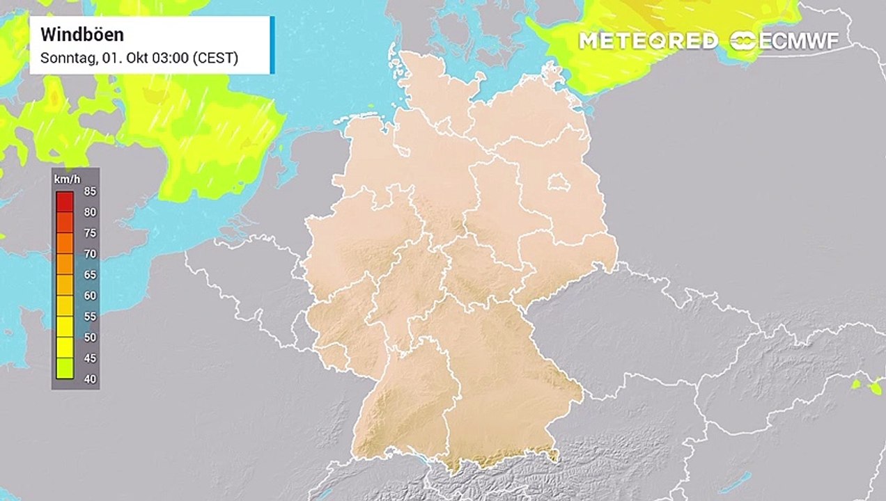 Sturm am Dienstag! Zum Tag der Deutschen Einheit wird es ungemütlich!
