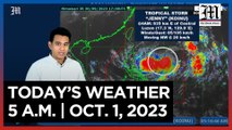 Today's Weather, 5 A.M. | Oct. 1, 2023