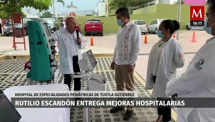 Rutilio Escandón fortalece las áreas de atención médica en Tuxtla Gutiérrez
