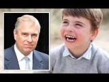 Prince Louis likened to Prince Andrew in his 4th birthday pictures