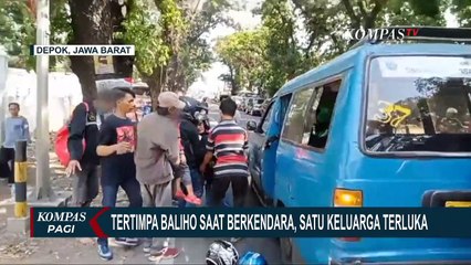 Kronologi Satu Keluarga Tertimpa Baliho Saat Berkendara di Jalan Raya Bogor