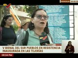 Inauguran en Las Tejerías del edo. Aragua la V Edición Bienal del Sur Pueblos en Resistencia