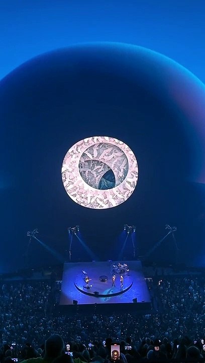 L'intérieur de la sphère géante de Las Vegas de U2 30.09.23