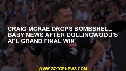 Craig McRae drops bombshell baby news after Collingwood’s AFL grand final win