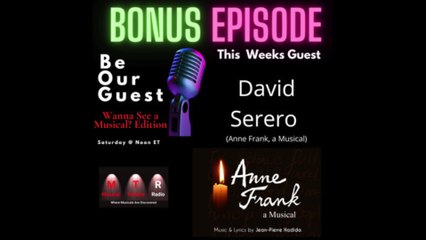 "Anne Frank, a Musical" interview with David Serero on Musical Theater Radio (2023)