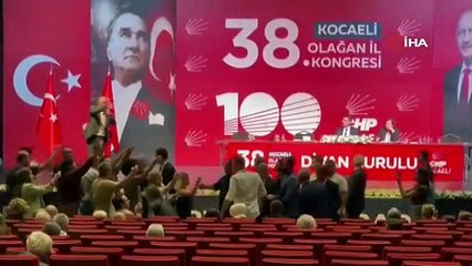 Yine CHP kongresi yine kavga dövüş