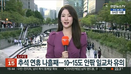 [날씨] 전국 완연한 가을…남은 연휴 맑고 큰 일교차