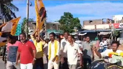 శ్రీ సత్యసాయి జిల్లా: పుట్టపర్తి నుండి తిరుమలకి టీడీపీ నాయకుల పాదయాత్ర