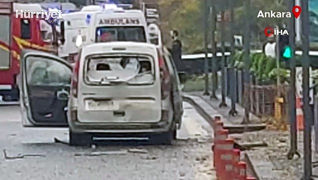Ankara'da bombalı saldırı girişimi! Çatışma görüntüleri ve patlama anı kamerada