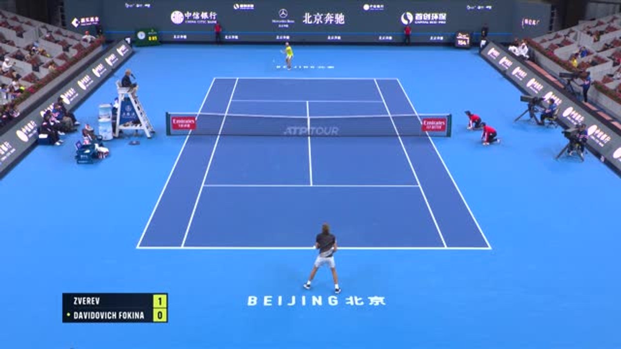 Pékin - Zverev renverse Davidovich Fokina et rallie les quarts